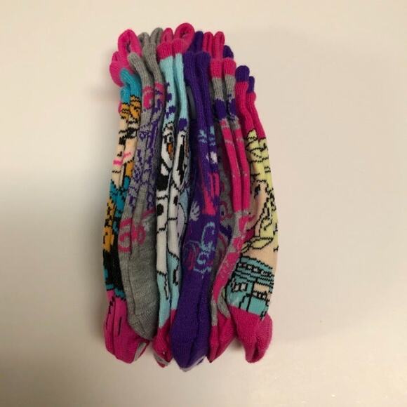 Disney Frozen No Show Socks Anna Elsa Olaf Snowman 6 PAIRS - Adult 9-11 - Picture 4 of 4